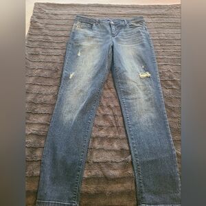 Bandolino Women's Distressed Blue Skinny Jeans